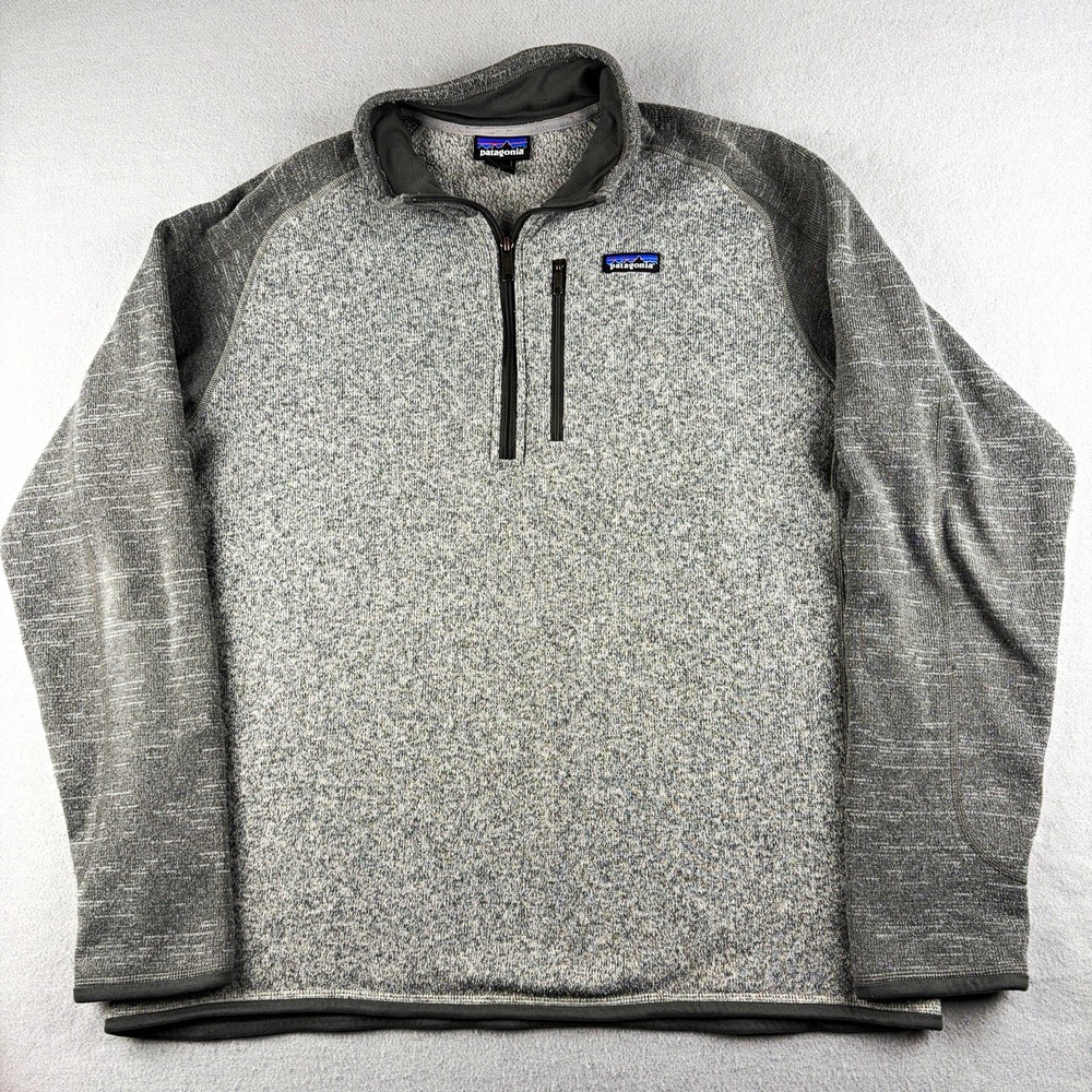 Patagonia Better Sweater 1/4 Zip Fleece Nickel Forge Grey Men XL 25522